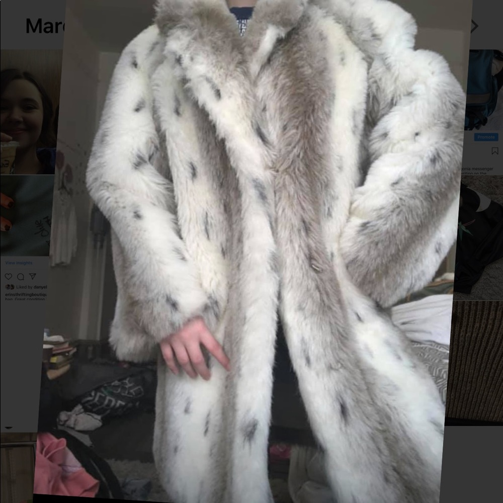 Marvin Richards faux fur coat